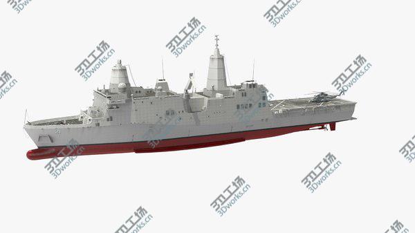 images/goods_img/20210312/Amphibious Transport Dock with Sikorsky MH 53 Pave Low Rigged 3D model/3.jpg